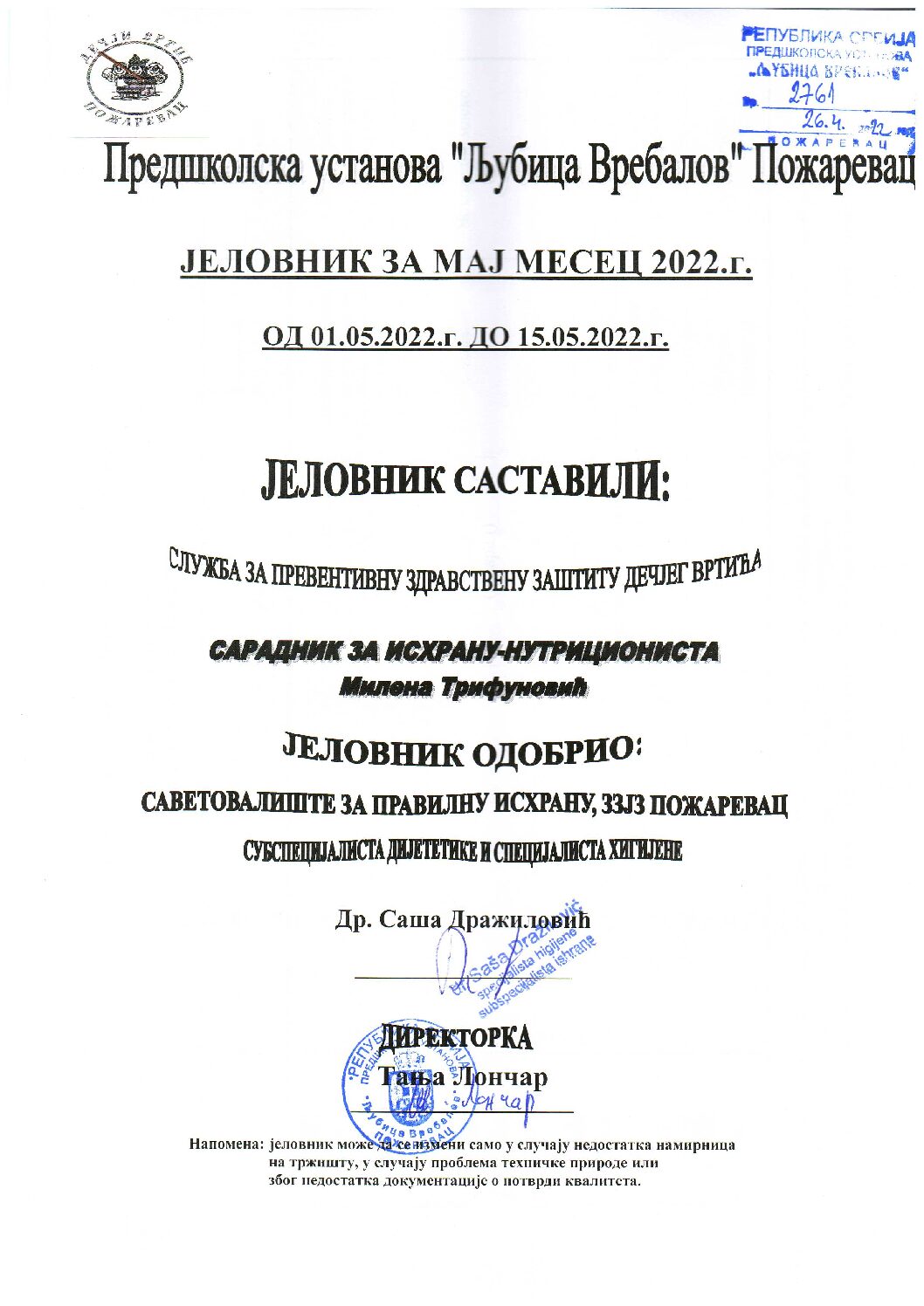 odobrenje – naslov 01-15.05.2022