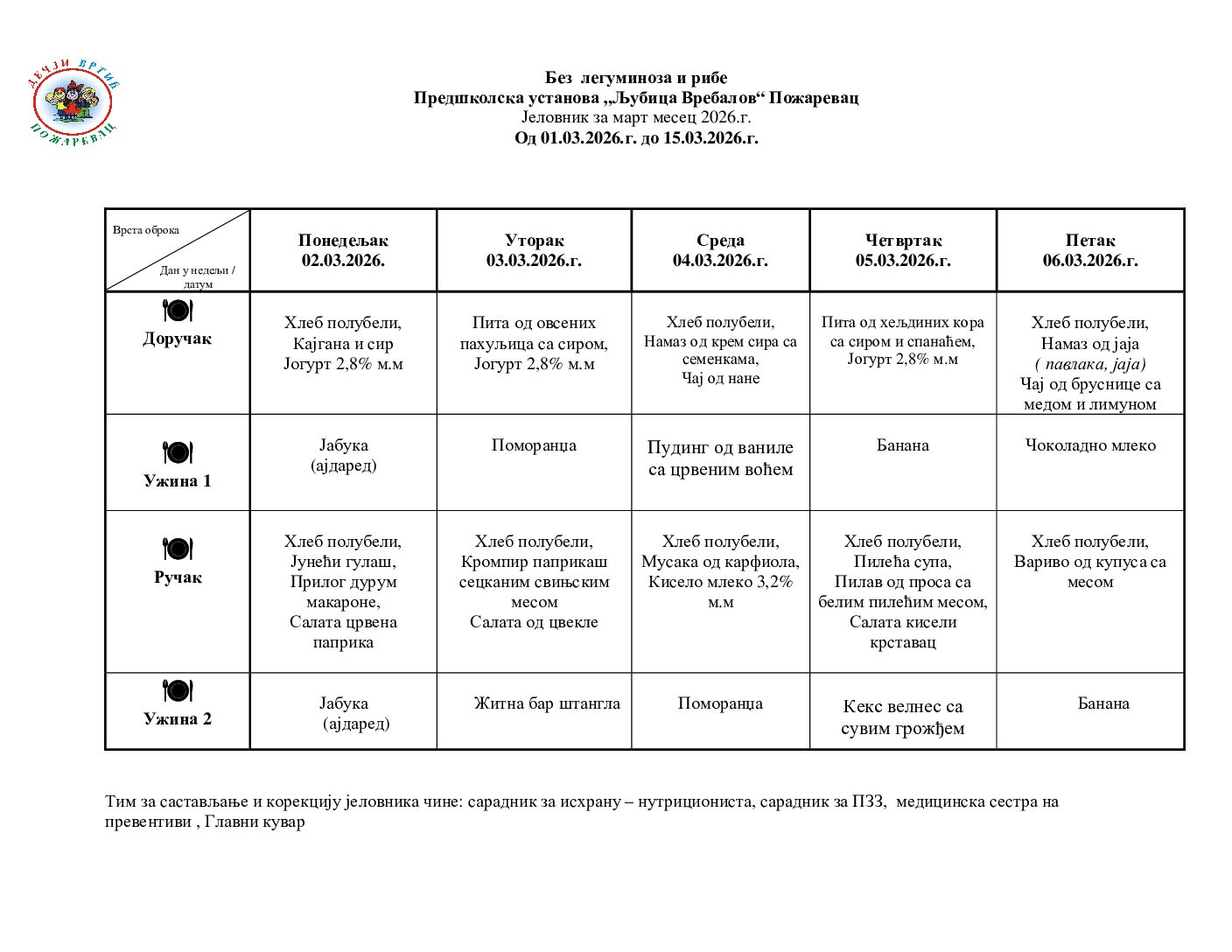 БЕЗ ЛЕГУМИНОЗА И РИБЕ